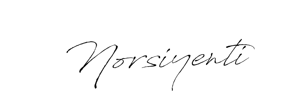 How to make Norsiyenti signature? Antro_Vectra is a professional autograph style. Create handwritten signature for Norsiyenti name. Norsiyenti signature style 6 images and pictures png