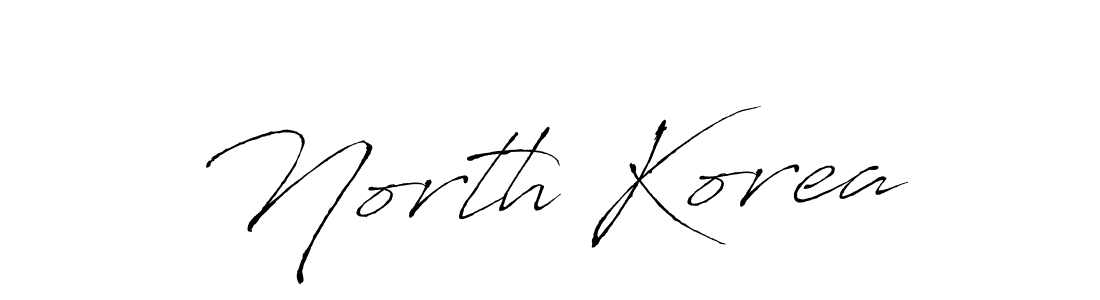 Create a beautiful signature design for name North Korea. With this signature (Antro_Vectra) fonts, you can make a handwritten signature for free. North Korea signature style 6 images and pictures png