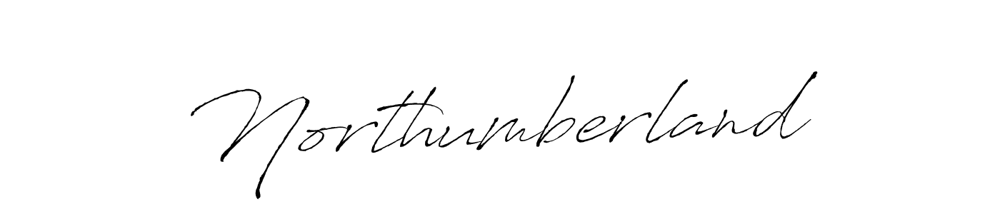 Use a signature maker to create a handwritten signature online. With this signature software, you can design (Antro_Vectra) your own signature for name Northumberland. Northumberland signature style 6 images and pictures png