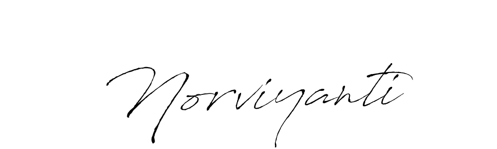 How to make Norviyanti name signature. Use Antro_Vectra style for creating short signs online. This is the latest handwritten sign. Norviyanti signature style 6 images and pictures png