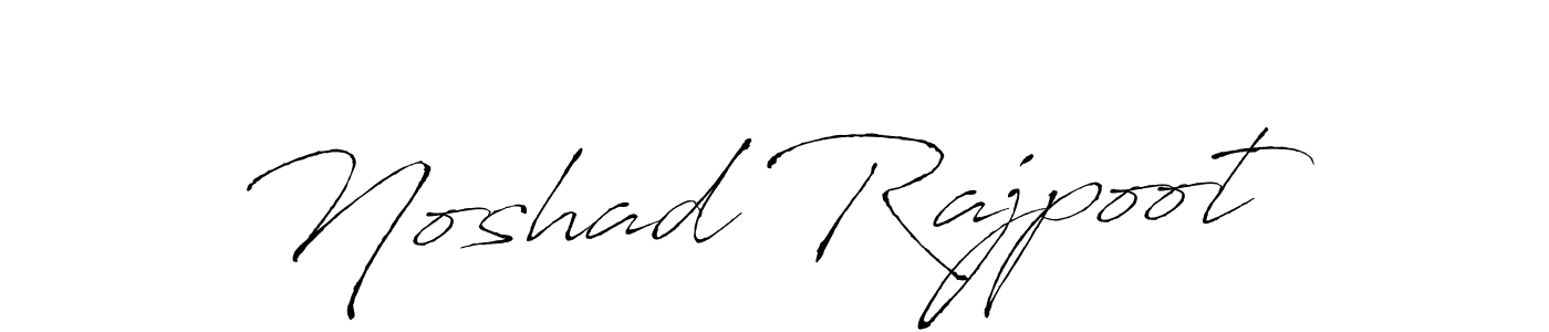 Noshad Rajpoot stylish signature style. Best Handwritten Sign (Antro_Vectra) for my name. Handwritten Signature Collection Ideas for my name Noshad Rajpoot. Noshad Rajpoot signature style 6 images and pictures png