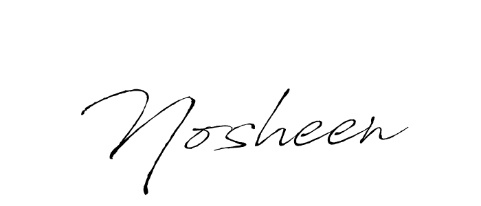 Antro_Vectra is a professional signature style that is perfect for those who want to add a touch of class to their signature. It is also a great choice for those who want to make their signature more unique. Get Nosheen name to fancy signature for free. Nosheen signature style 6 images and pictures png