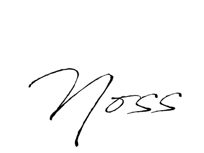 Design your own signature with our free online signature maker. With this signature software, you can create a handwritten (Antro_Vectra) signature for name Noss. Noss signature style 6 images and pictures png