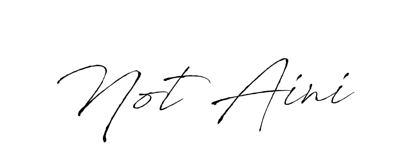 How to make Not Aini name signature. Use Antro_Vectra style for creating short signs online. This is the latest handwritten sign. Not Aini signature style 6 images and pictures png