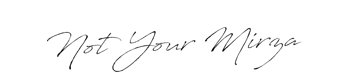 The best way (Antro_Vectra) to make a short signature is to pick only two or three words in your name. The name Not Your Mirza include a total of six letters. For converting this name. Not Your Mirza signature style 6 images and pictures png