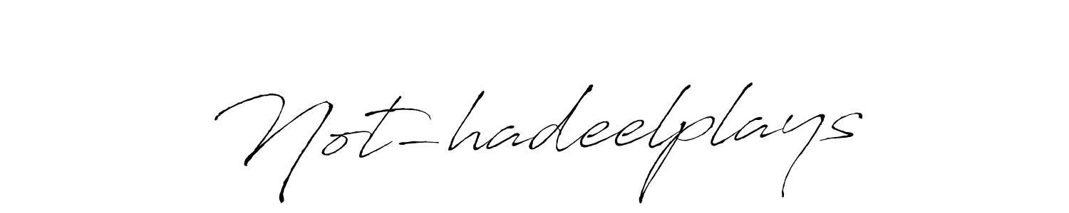 Similarly Antro_Vectra is the best handwritten signature design. Signature creator online .You can use it as an online autograph creator for name Not-hadeelplays. Not-hadeelplays signature style 6 images and pictures png