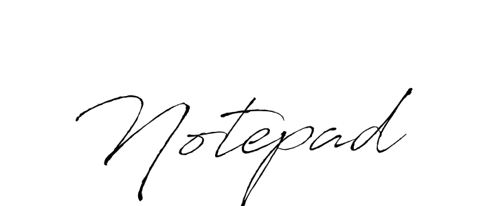 How to Draw Notepad signature style? Antro_Vectra is a latest design signature styles for name Notepad. Notepad signature style 6 images and pictures png