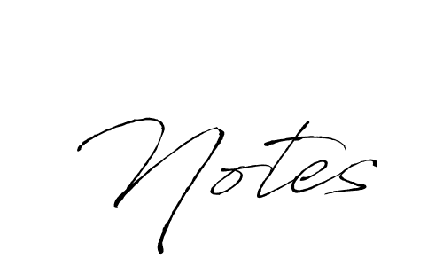 Design your own signature with our free online signature maker. With this signature software, you can create a handwritten (Antro_Vectra) signature for name Notes. Notes signature style 6 images and pictures png