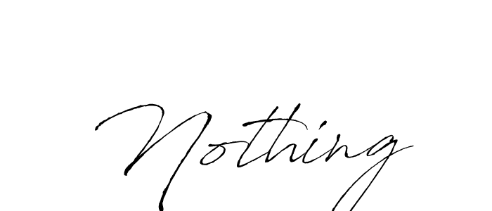 Nothing stylish signature style. Best Handwritten Sign (Antro_Vectra) for my name. Handwritten Signature Collection Ideas for my name Nothing. Nothing signature style 6 images and pictures png