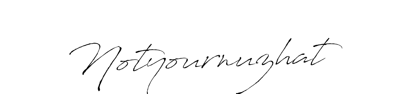 Design your own signature with our free online signature maker. With this signature software, you can create a handwritten (Antro_Vectra) signature for name Notyournuzhat. Notyournuzhat signature style 6 images and pictures png