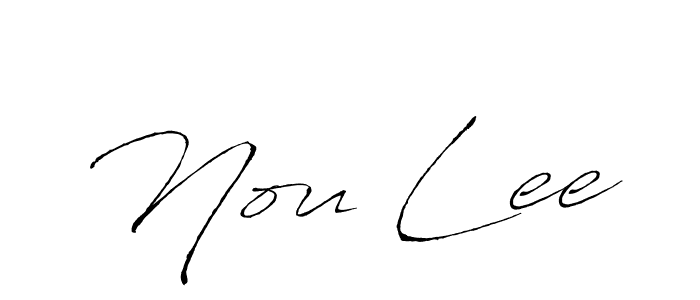 Make a beautiful signature design for name Nou Lee. Use this online signature maker to create a handwritten signature for free. Nou Lee signature style 6 images and pictures png