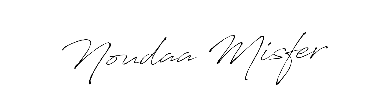 How to make Noudaa Misfer name signature. Use Antro_Vectra style for creating short signs online. This is the latest handwritten sign. Noudaa Misfer signature style 6 images and pictures png