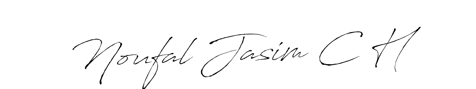 Create a beautiful signature design for name Noufal Jasim C H. With this signature (Antro_Vectra) fonts, you can make a handwritten signature for free. Noufal Jasim C H signature style 6 images and pictures png