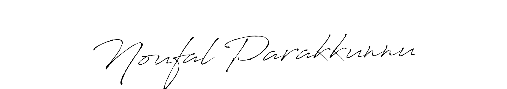 Create a beautiful signature design for name Noufal Parakkunnu. With this signature (Antro_Vectra) fonts, you can make a handwritten signature for free. Noufal Parakkunnu signature style 6 images and pictures png