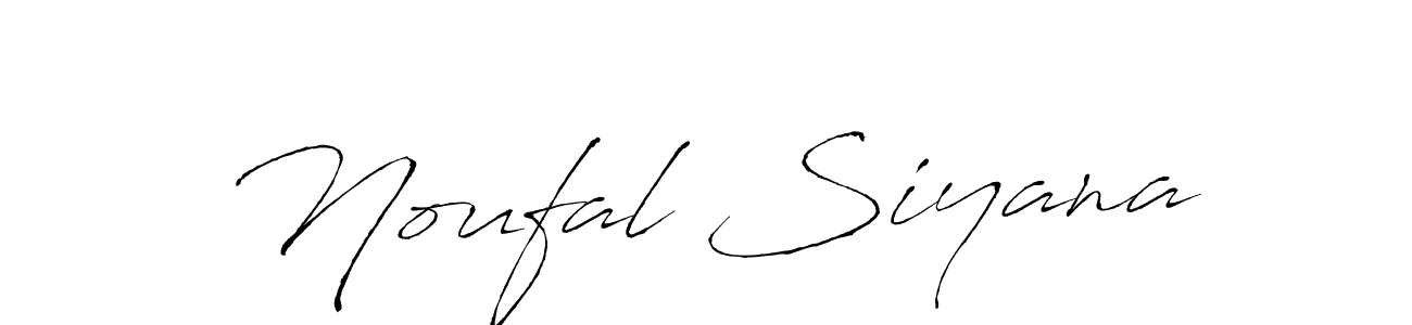 Also we have Noufal Siyana name is the best signature style. Create professional handwritten signature collection using Antro_Vectra autograph style. Noufal Siyana signature style 6 images and pictures png