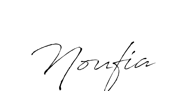 Use a signature maker to create a handwritten signature online. With this signature software, you can design (Antro_Vectra) your own signature for name Noufia. Noufia signature style 6 images and pictures png