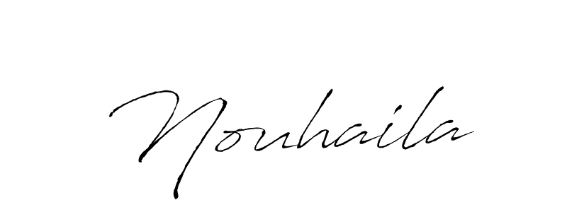 Design your own signature with our free online signature maker. With this signature software, you can create a handwritten (Antro_Vectra) signature for name Nouhaila. Nouhaila signature style 6 images and pictures png