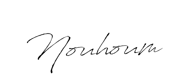You should practise on your own different ways (Antro_Vectra) to write your name (Nouhoum) in signature. don't let someone else do it for you. Nouhoum signature style 6 images and pictures png