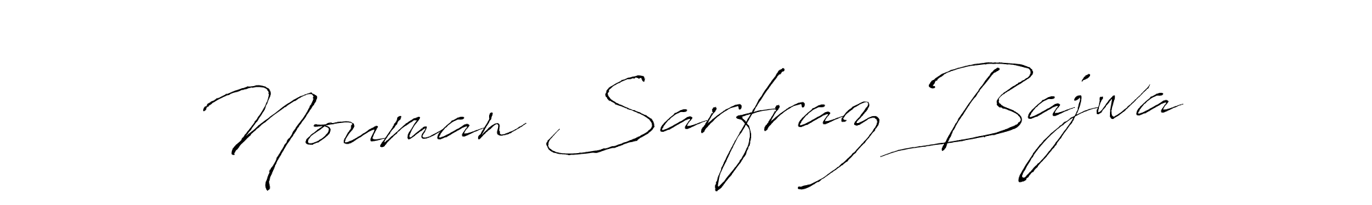 Antro_Vectra is a professional signature style that is perfect for those who want to add a touch of class to their signature. It is also a great choice for those who want to make their signature more unique. Get Nouman Sarfraz Bajwa name to fancy signature for free. Nouman Sarfraz Bajwa signature style 6 images and pictures png