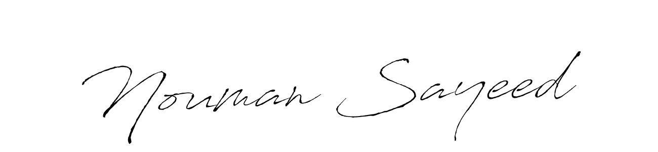 Also we have Nouman Sayeed name is the best signature style. Create professional handwritten signature collection using Antro_Vectra autograph style. Nouman Sayeed signature style 6 images and pictures png