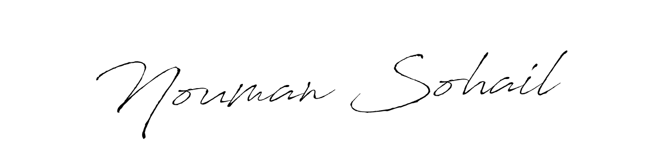 How to make Nouman Sohail name signature. Use Antro_Vectra style for creating short signs online. This is the latest handwritten sign. Nouman Sohail signature style 6 images and pictures png