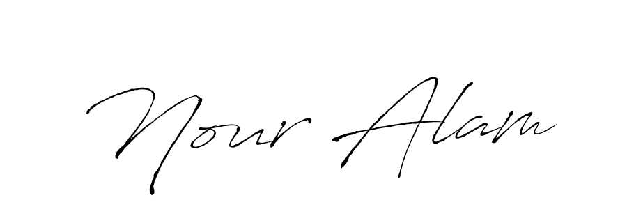 You should practise on your own different ways (Antro_Vectra) to write your name (Nour Alam) in signature. don't let someone else do it for you. Nour Alam signature style 6 images and pictures png