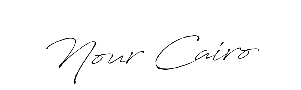 Nour Cairo stylish signature style. Best Handwritten Sign (Antro_Vectra) for my name. Handwritten Signature Collection Ideas for my name Nour Cairo. Nour Cairo signature style 6 images and pictures png