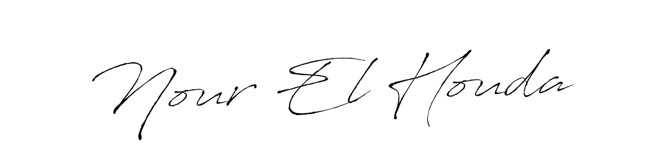 Design your own signature with our free online signature maker. With this signature software, you can create a handwritten (Antro_Vectra) signature for name Nour El Houda. Nour El Houda signature style 6 images and pictures png