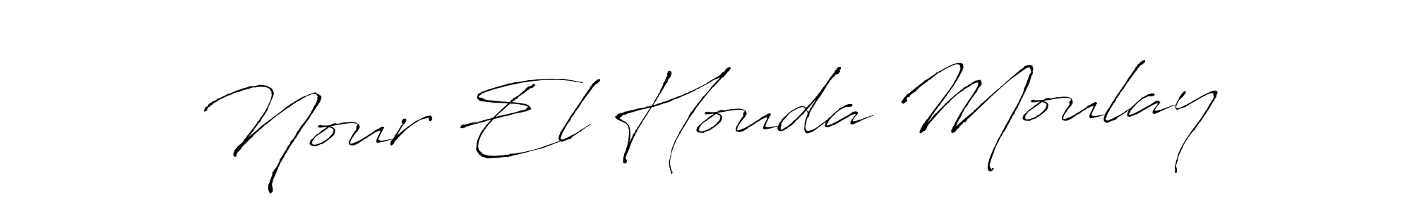 Also we have Nour El Houda Moulay name is the best signature style. Create professional handwritten signature collection using Antro_Vectra autograph style. Nour El Houda Moulay signature style 6 images and pictures png