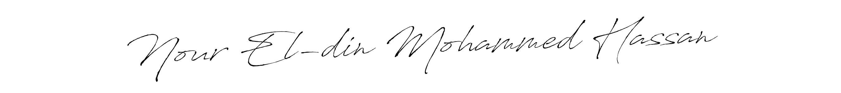 Nour El-din Mohammed Hassan stylish signature style. Best Handwritten Sign (Antro_Vectra) for my name. Handwritten Signature Collection Ideas for my name Nour El-din Mohammed Hassan. Nour El-din Mohammed Hassan signature style 6 images and pictures png