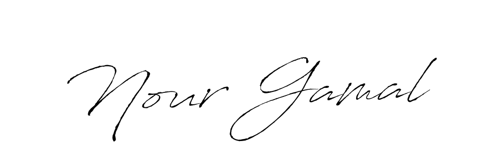 Also You can easily find your signature by using the search form. We will create Nour Gamal name handwritten signature images for you free of cost using Antro_Vectra sign style. Nour Gamal signature style 6 images and pictures png