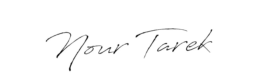 Nour Tarek stylish signature style. Best Handwritten Sign (Antro_Vectra) for my name. Handwritten Signature Collection Ideas for my name Nour Tarek. Nour Tarek signature style 6 images and pictures png