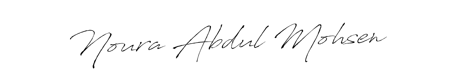Antro_Vectra is a professional signature style that is perfect for those who want to add a touch of class to their signature. It is also a great choice for those who want to make their signature more unique. Get Noura Abdul Mohsen name to fancy signature for free. Noura Abdul Mohsen signature style 6 images and pictures png