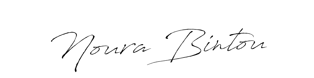 The best way (Antro_Vectra) to make a short signature is to pick only two or three words in your name. The name Noura Bintou include a total of six letters. For converting this name. Noura Bintou signature style 6 images and pictures png
