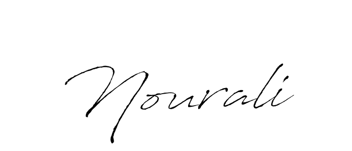 How to make Nourali name signature. Use Antro_Vectra style for creating short signs online. This is the latest handwritten sign. Nourali signature style 6 images and pictures png