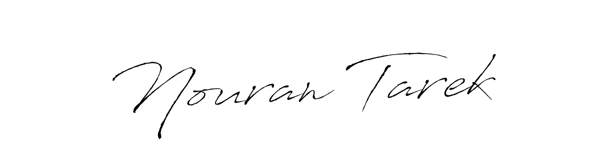 The best way (Antro_Vectra) to make a short signature is to pick only two or three words in your name. The name Nouran Tarek include a total of six letters. For converting this name. Nouran Tarek signature style 6 images and pictures png