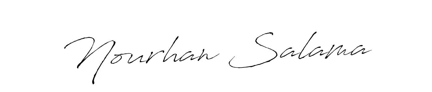 The best way (Antro_Vectra) to make a short signature is to pick only two or three words in your name. The name Nourhan Salama include a total of six letters. For converting this name. Nourhan Salama signature style 6 images and pictures png
