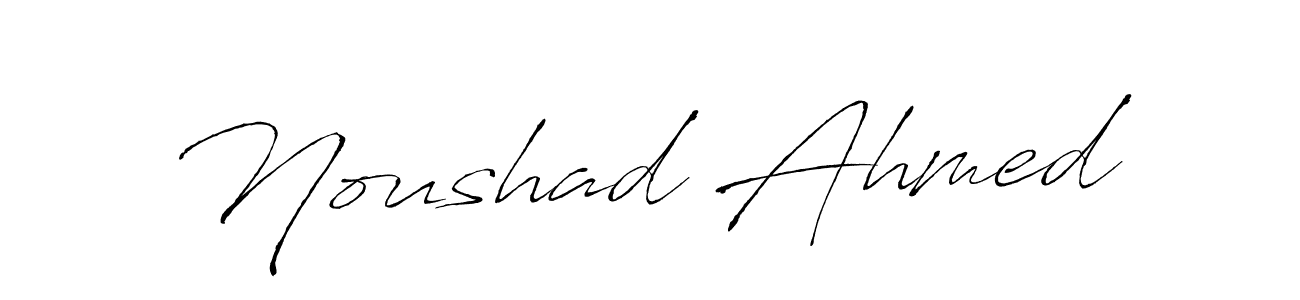 The best way (Antro_Vectra) to make a short signature is to pick only two or three words in your name. The name Noushad Ahmed include a total of six letters. For converting this name. Noushad Ahmed signature style 6 images and pictures png