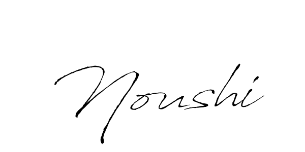 Also You can easily find your signature by using the search form. We will create Noushi name handwritten signature images for you free of cost using Antro_Vectra sign style. Noushi signature style 6 images and pictures png