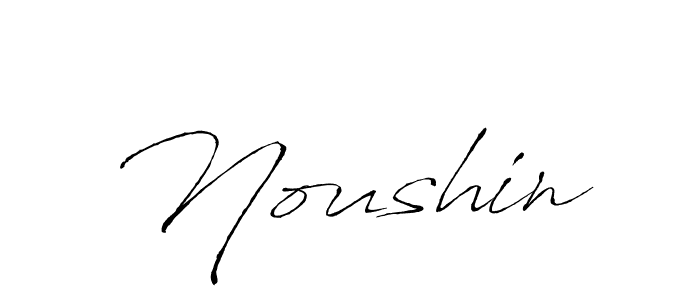 Make a beautiful signature design for name Noushin. With this signature (Antro_Vectra) style, you can create a handwritten signature for free. Noushin signature style 6 images and pictures png