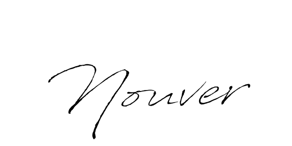 Use a signature maker to create a handwritten signature online. With this signature software, you can design (Antro_Vectra) your own signature for name Nouver. Nouver signature style 6 images and pictures png