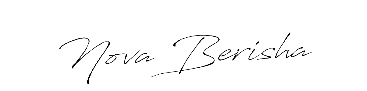 You can use this online signature creator to create a handwritten signature for the name Nova Berisha. This is the best online autograph maker. Nova Berisha signature style 6 images and pictures png