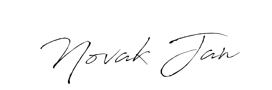 Design your own signature with our free online signature maker. With this signature software, you can create a handwritten (Antro_Vectra) signature for name Novak Jan. Novak Jan signature style 6 images and pictures png