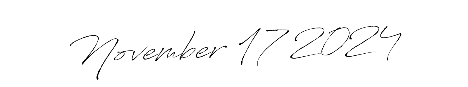 Create a beautiful signature design for name November 17 2024. With this signature (Antro_Vectra) fonts, you can make a handwritten signature for free. November 17 2024 signature style 6 images and pictures png