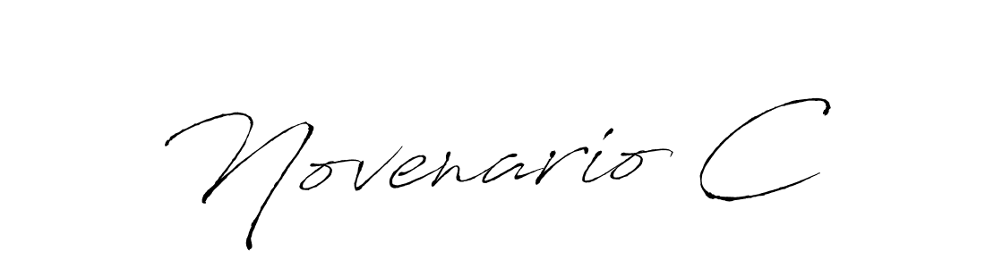 How to make Novenario C signature? Antro_Vectra is a professional autograph style. Create handwritten signature for Novenario C name. Novenario C signature style 6 images and pictures png