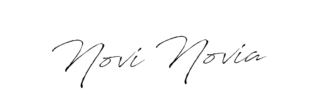 You should practise on your own different ways (Antro_Vectra) to write your name (Novi Novia) in signature. don't let someone else do it for you. Novi Novia signature style 6 images and pictures png