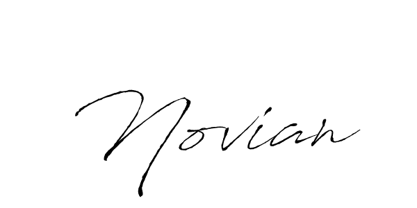 Make a beautiful signature design for name Novian. With this signature (Antro_Vectra) style, you can create a handwritten signature for free. Novian signature style 6 images and pictures png