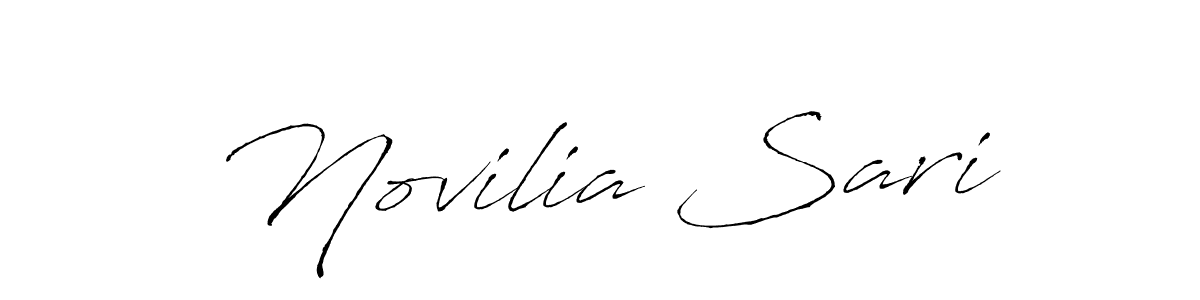 How to make Novilia Sari signature? Antro_Vectra is a professional autograph style. Create handwritten signature for Novilia Sari name. Novilia Sari signature style 6 images and pictures png