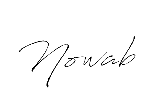 How to make Nowab name signature. Use Antro_Vectra style for creating short signs online. This is the latest handwritten sign. Nowab signature style 6 images and pictures png