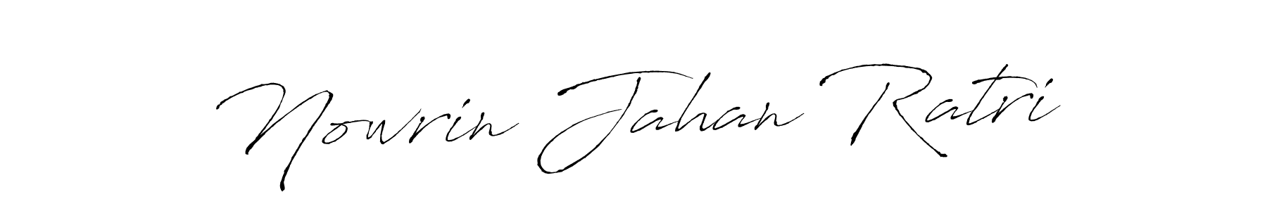 How to make Nowrin Jahan Ratri name signature. Use Antro_Vectra style for creating short signs online. This is the latest handwritten sign. Nowrin Jahan Ratri signature style 6 images and pictures png
